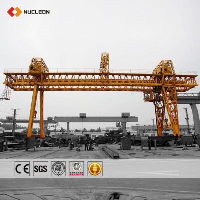 10 ton to 550 ton QD type heavy duty double beam overhead travelling crane