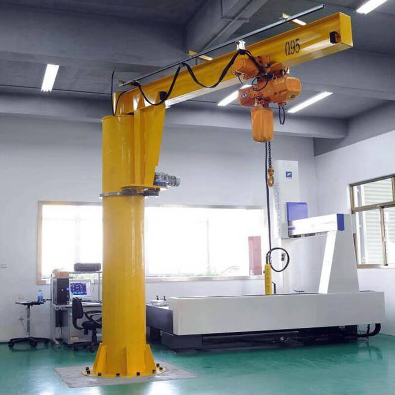 BZ Model Floor Mounted Column Electric Hoist Small Jib Crane