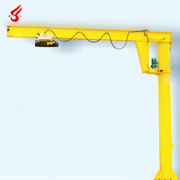 Workshop use light duty pedestal jib crane