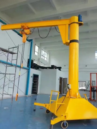 360 Degree Rotation Angle Mobile Jib Crane 220V/380V for Construction