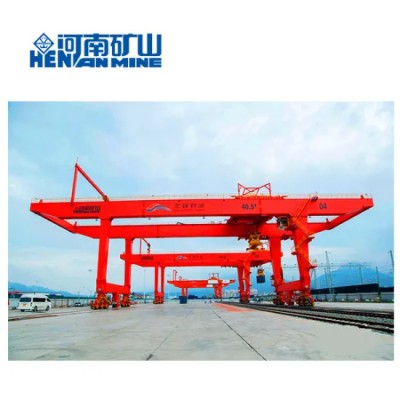 Double Girder Rail Mounted Port Gantry Crane for Container