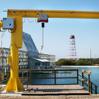Electric Mobile Boom Lifting 5t Jib Crane with Electric Hoist