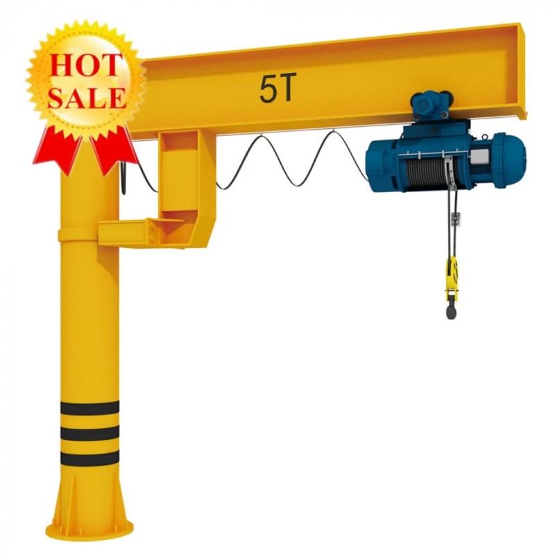 Electric Mobile Boom Lifting 5t Jib Crane with Electric Hoist