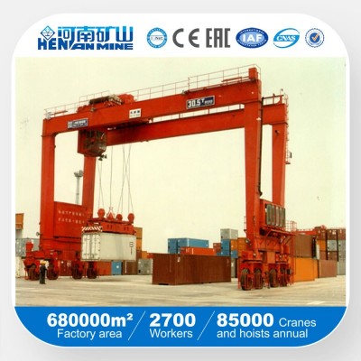 Rtg Type Rubber Tyre Quayside Container Gantry Crane