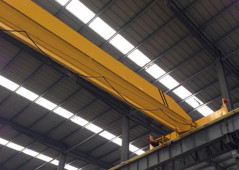 What should the driver do when operating an explosion-proof crane?