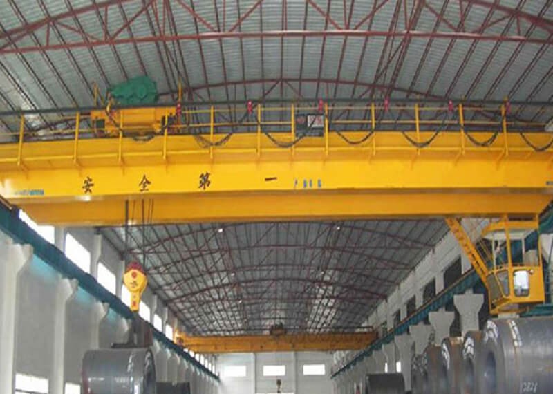 Which industries are bridge cranes mainly used in?