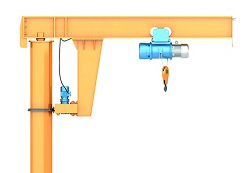 Jib crane detection and frequency control equipment