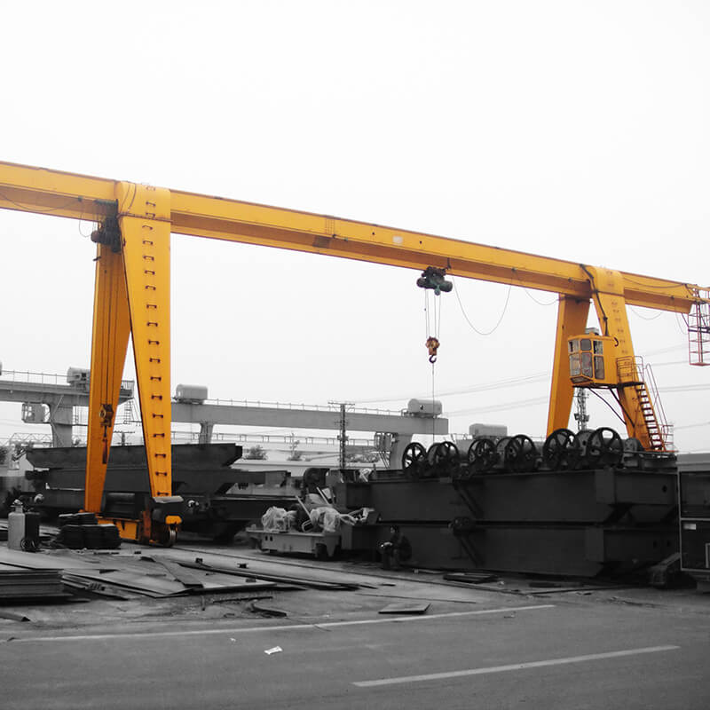 selling monorail 3 tons single beam gantry crane with grab factory direct sales