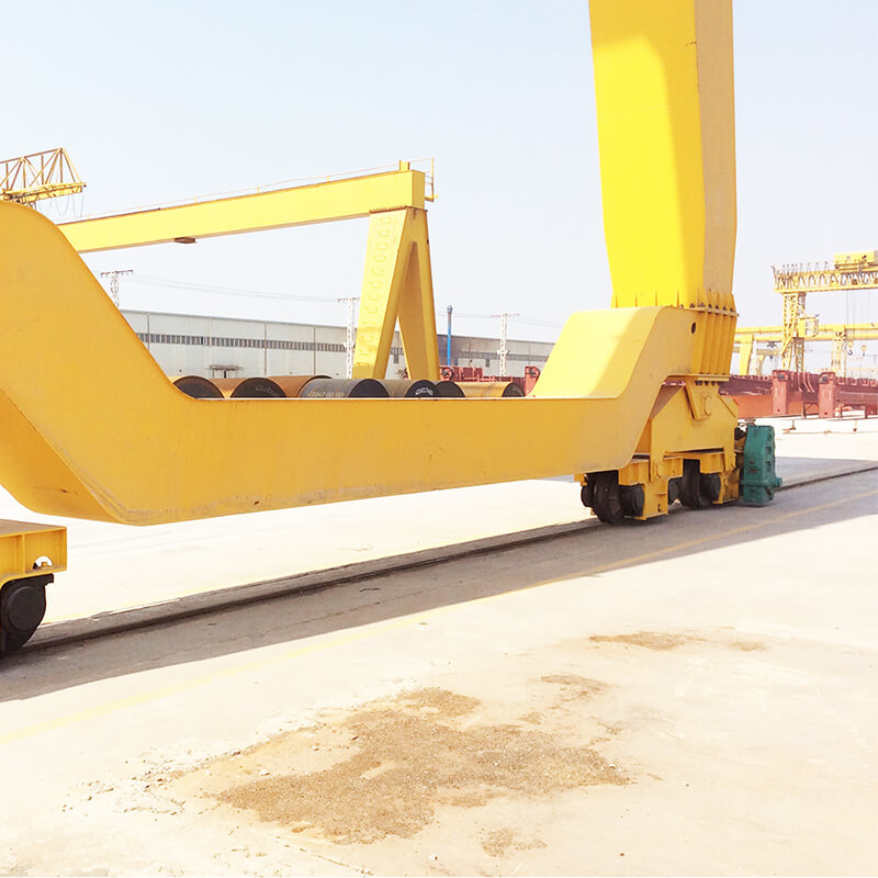 selling monorail 3 tons single beam gantry crane with grab factory direct sales