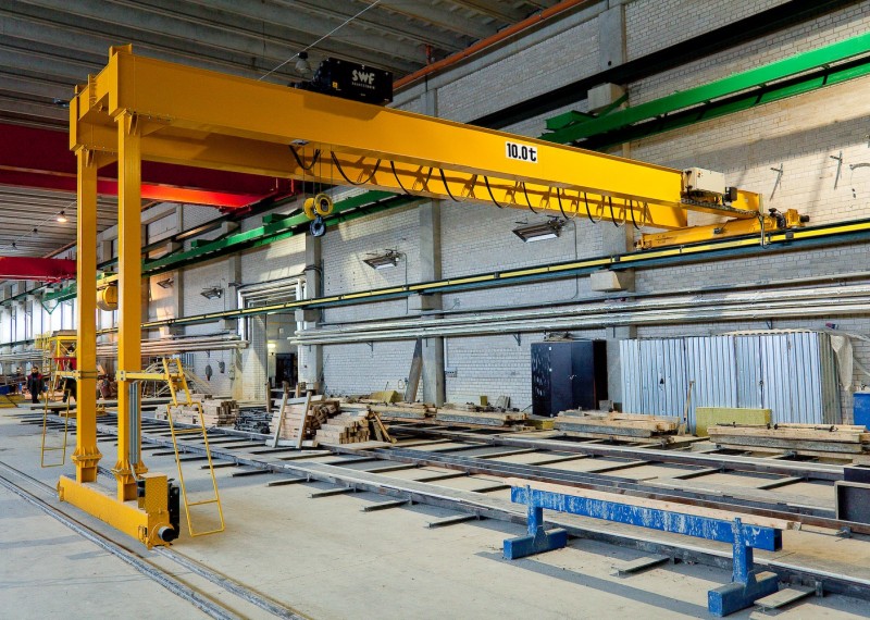 Causes of twisting and shaking of bridge-type single-girder cranes