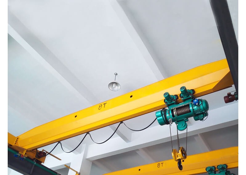 Maintenance and construction method of electric single beam crane