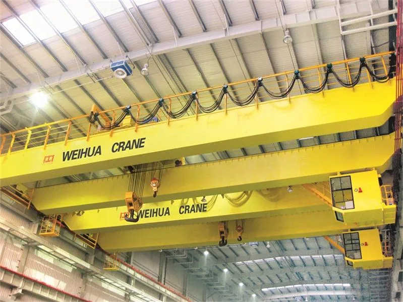 Industry Efficency Crane European Double Girder Bridge Crane with Hook 50t