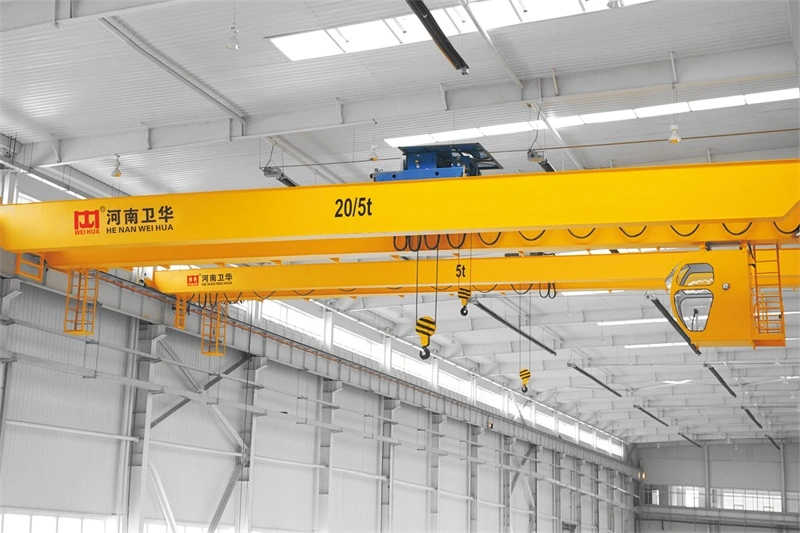 Industry Efficency Crane European Double Girder Bridge Crane with Hook 50t