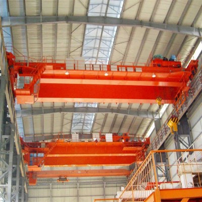 Qd Model Heavy Duty 50/10 Ton Double Girder Hook Type Overhead Crane