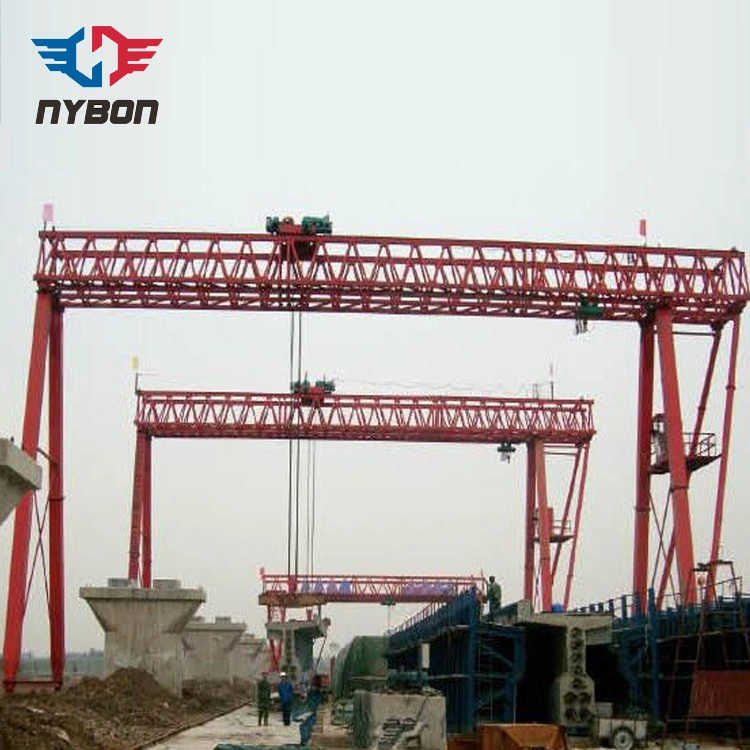 5 ton Truss Type Double Girder Bridge Crane for Precast Beam Yard