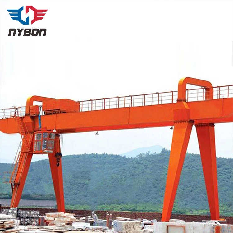 50 ton Rail Mounted Double Beam Box Type Gantry Crane for Sale