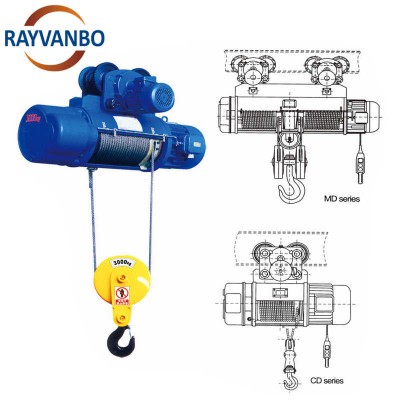 16 Ton 32 Ton CD1 MD1 Electric Hoist Trolley Crane Price Lifting Equipment