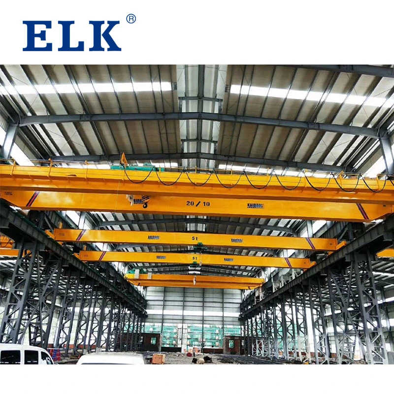 15 Ton Industrial Workstation Double Beam Overhead Bridge Crane