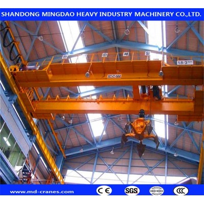 Materials Handling Grab Bucket 20 ton Overhead Crane with ISO Ce Certificates