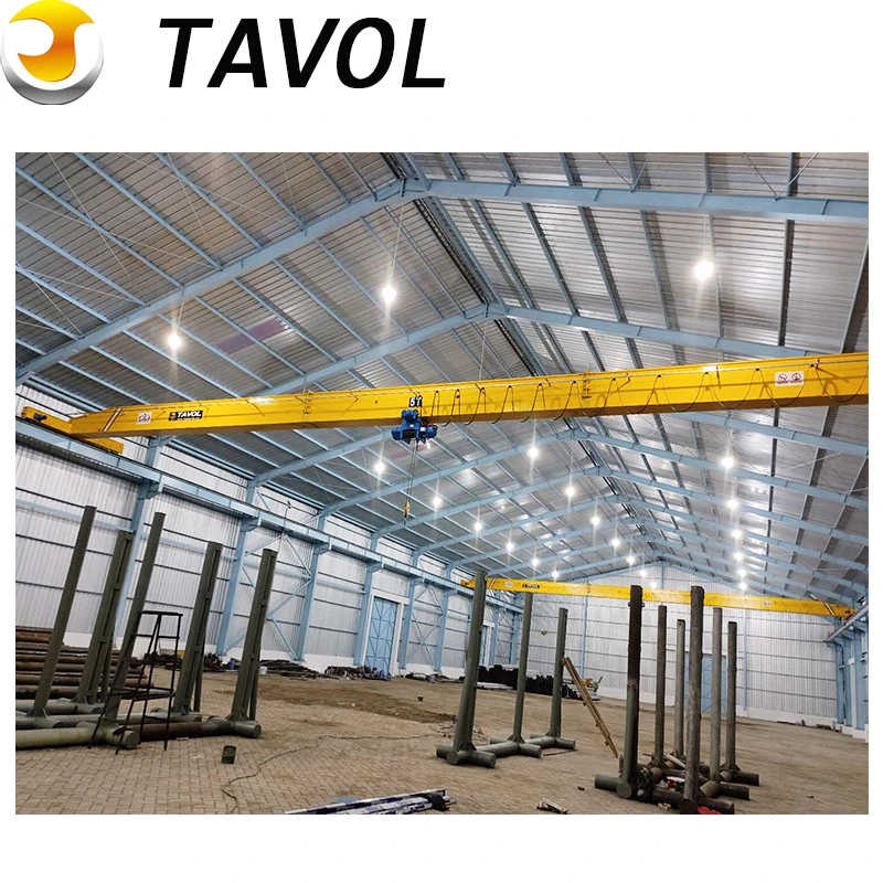 Warehouse 5 Ton 10 Ton Single Beam Eot Overhead Bridge Crane for Sale