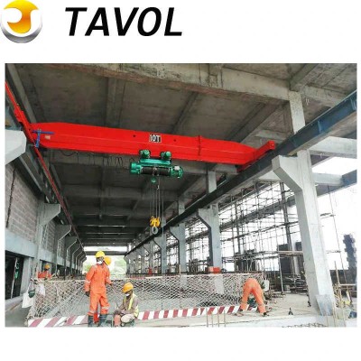 Warehouse 5 Ton 10 Ton Single Beam Eot Overhead Bridge Crane for Sale