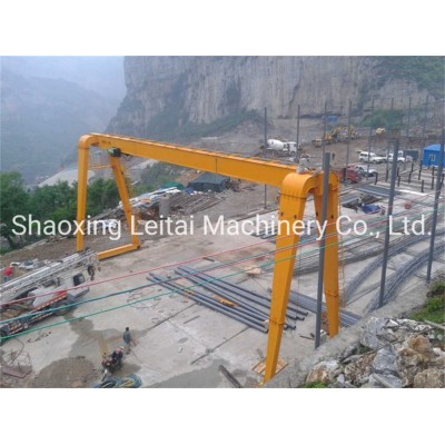 Box Type Single Girder Gantry Crane with Low Headroom Hoist