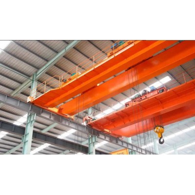 Low Noise Double Girder Beam 20 Ton Overhead Crane Bridge Crane