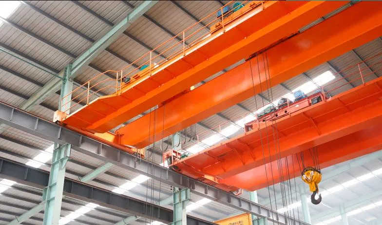 Workshop Double Beams Bridge Crane 16 Ton Overhead Travelling Bridge Crane