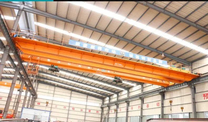 Workshop Double Beams Bridge Crane 16 Ton Overhead Travelling Bridge Crane