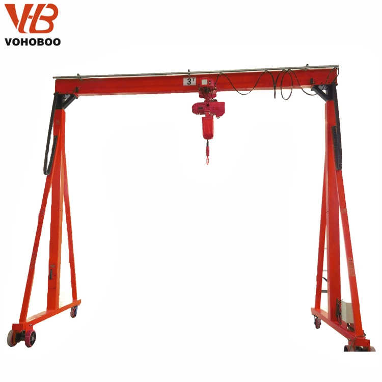 1t 2t 3t 5t Mini Small Size Mobile Gantry Crane