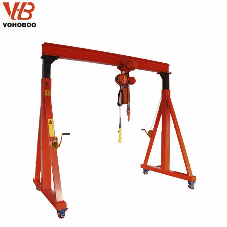 1t 2t 3t 5t Mini Small Size Mobile Gantry Crane