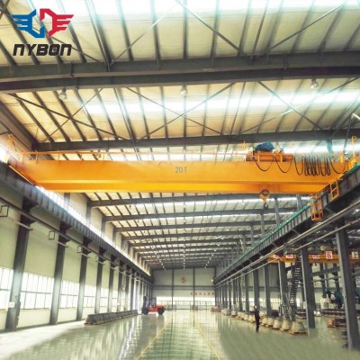 Wholesale Construction Double Girder Overhead Bridge Crane with Warning Light