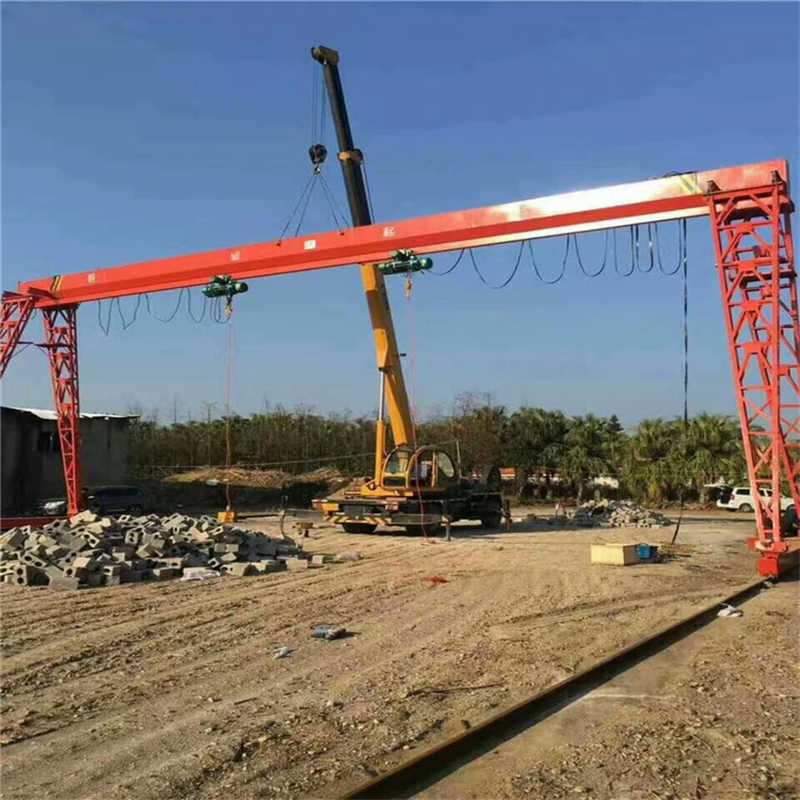 Portable 40 Ton Lifter Diesel Powered Mini Container Gantry Crane