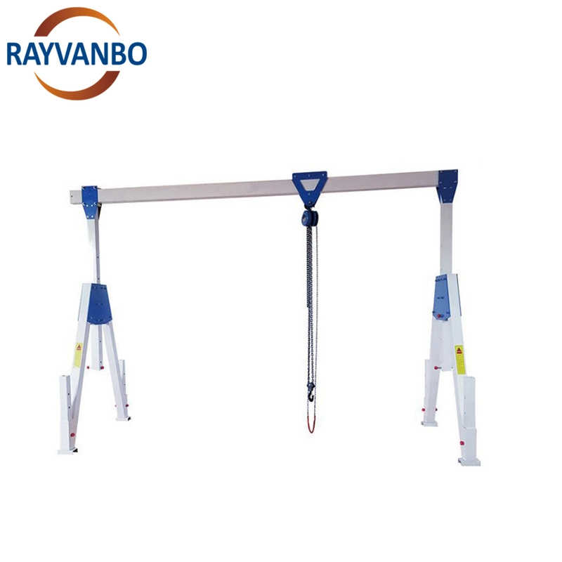 Light Duty 250kg 500kg Adjustable Portable Mobile Aluminium Mini Gantry Cranes