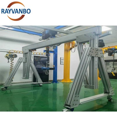 Labor-Saving Mini Indoor Remote Control Aluminum Gantry Crane Equipment