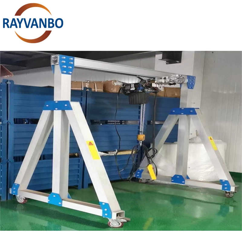 Labor-Saving Mini Indoor Remote Control Aluminum Gantry Crane Equipment