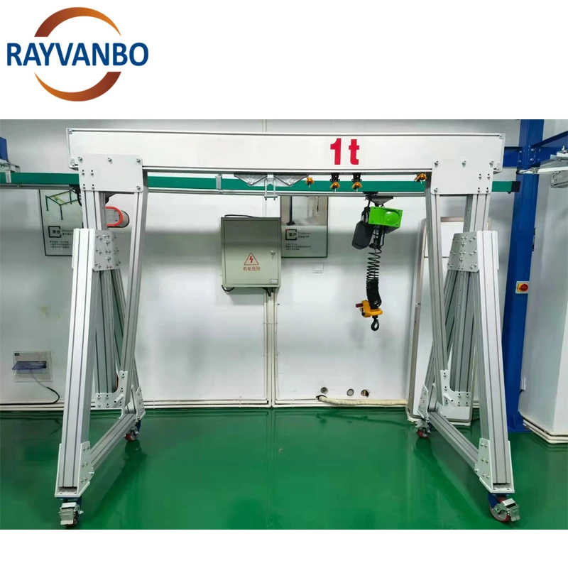 5 Ton Electric Mini Aluminum Portable Gantry Crane for Work Shop