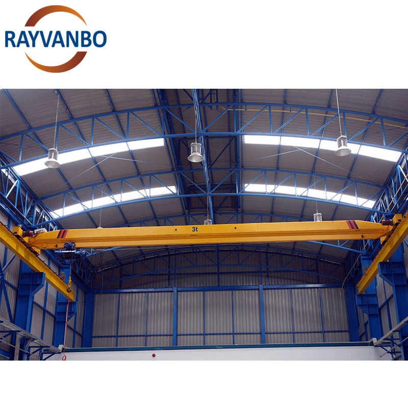 Support Customization 20 Ton Single Girder Overhead Crane Frequency Inverter