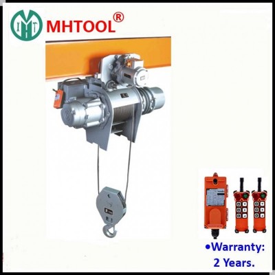 5t Electric Wire Rope Hoist with Single Rail Electric Trolley Monorail Crane