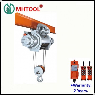 5t Electric Wire Rope Hoist with Single Rail Electric Trolley Monorail Crane