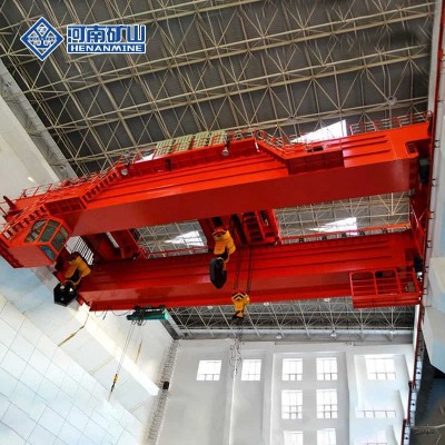 Double Girder Overhead Crane with Running Double Winch Trolley for Indoor