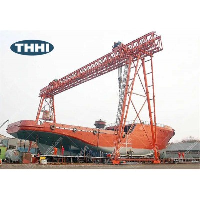 Outdoor Rail Mounted Shipbuilding 200 T Double Girder Industrial Gantry Cranes