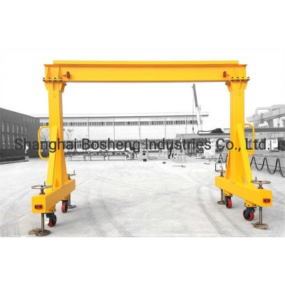 Mh 20t Single Girder Gantry Crane with Electric Wirerope Hoist Outdoor Use