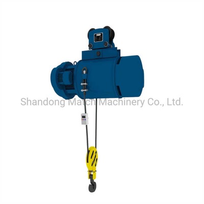 10 Ton Industrial Electric Wire Rope Hoist with Motorized Trolley