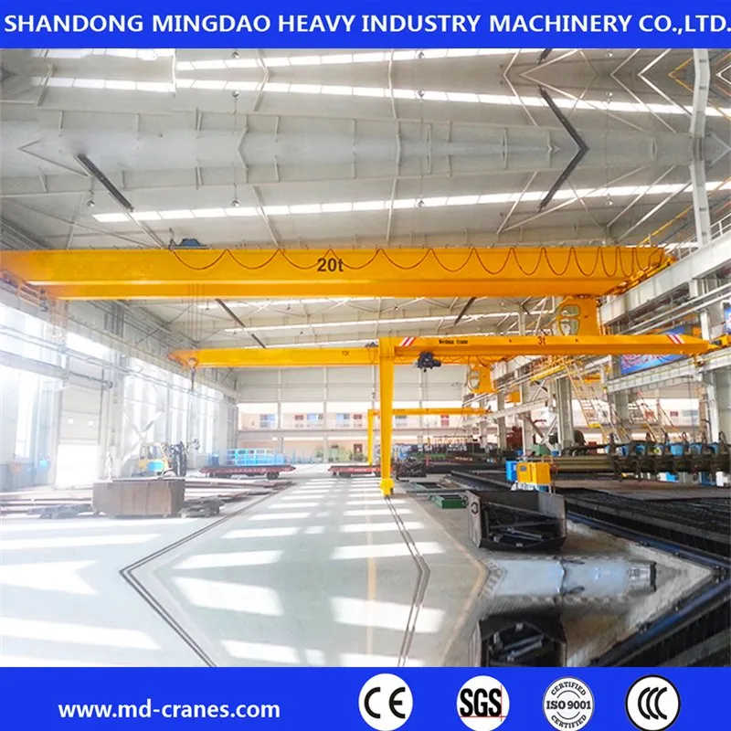 7.5 Ton 10ton Electric Motor Driven Single Girder Overhead Crane