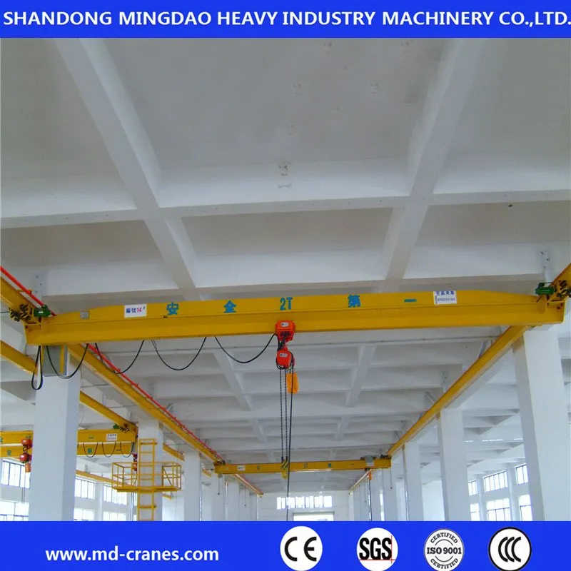 7.5 Ton 10ton Electric Motor Driven Single Girder Overhead Crane