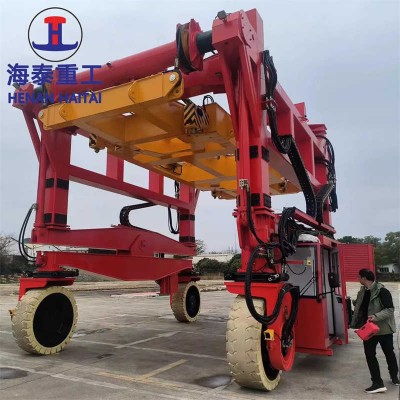 25-35 Ton Straddle Crane Customized for Russian Logistics