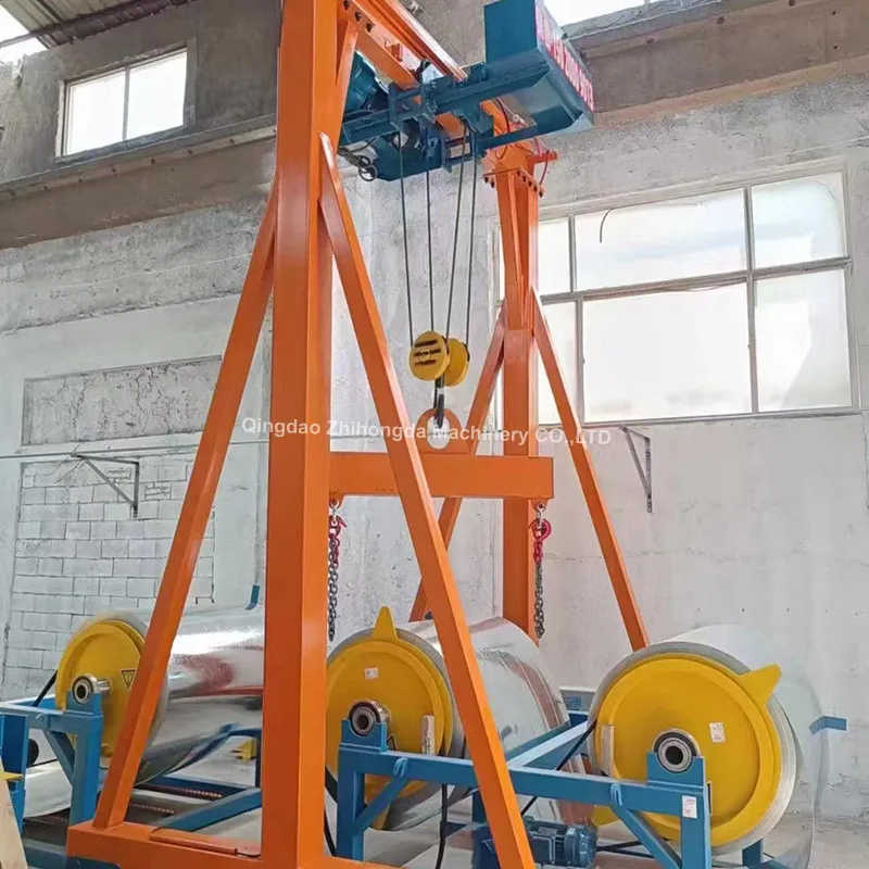 10 Ton Mobile Gantry Crane - Heavy-Duty Steel Construction with Locking Casters