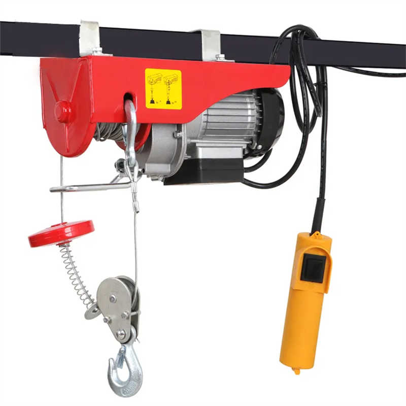 PA Mini Wire Rope Hoist 300kg-1Ton - Silent Micro Electric Winch for Garage