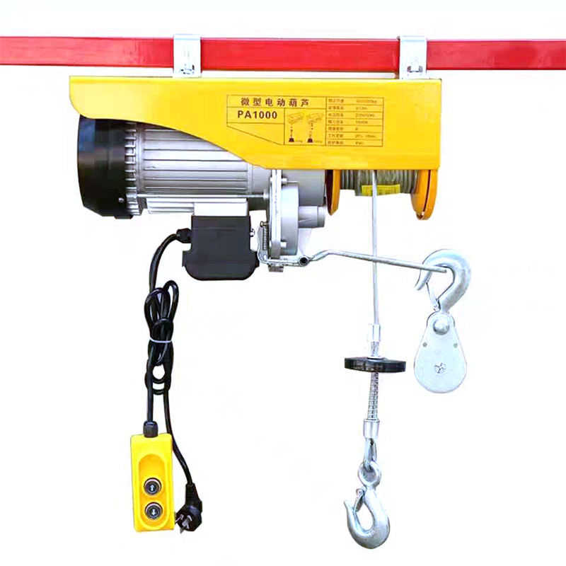 PA Mini Wire Rope Hoist 300kg-1Ton - Silent Micro Electric Winch for Garage
